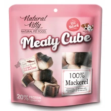 Natural Kitty Meaty Cube - кубики Натурал Кітті зі скумбрією для кішок і собак
