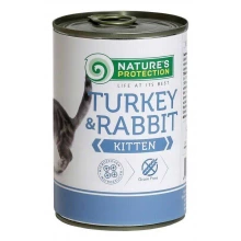 Natures Protection Kitten Turkey Rabbit - консервы Нейчерс Протекшн с индейкой и кроликом для котят