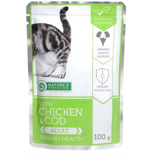 Natures Protection Urinary Health Chicken Cod - консерви Нейчерс Протекшн для кішок