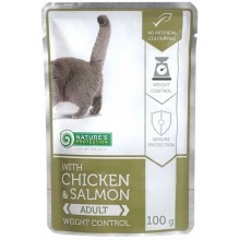 Natures Protection Weight Control Chicken and Salmon - консервы Нейчерс Протекшн для кошек