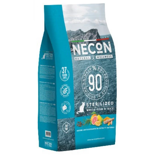 Necon NW Cat Sterilized White Fish and Rice - корм Некон с рыбой и рисом для стерилизованных кошек