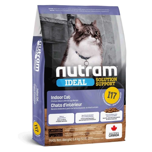 Nutram I17 Ideal Solution Support Indoor Cat - корм Нутрам для домашних кошек