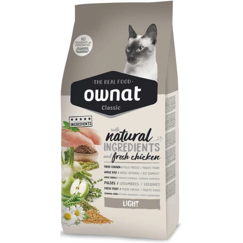 Ownat Classic Light - корм Овнат для взрослых котов с лишним весом