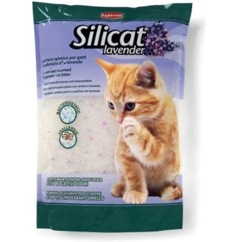 Padovan Silicat Lavender- наполнитель силикагелевый Падован для кошачьего туалета