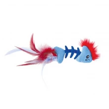Petstages Feather Fish Bone - игрушка Петстейджес Рыбка с перьями