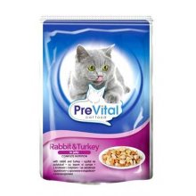 PreVital - консервы ПреВитал с кроликом и индейкой в желе для кошек