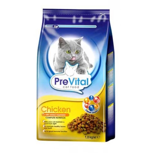 PreVital - корм ПреВітал з куркою і овочами для кішок