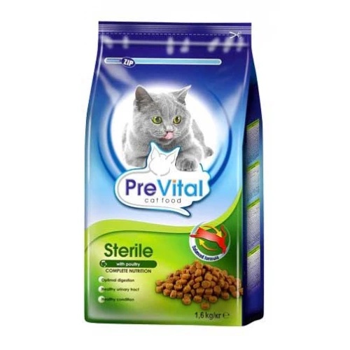 PreVital - корм ПреВитал с птицей для стерилизованных кошек