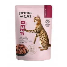 PrimaCat Beef in Jelly - консервы Прима Кет с говядиной в желе для кошек