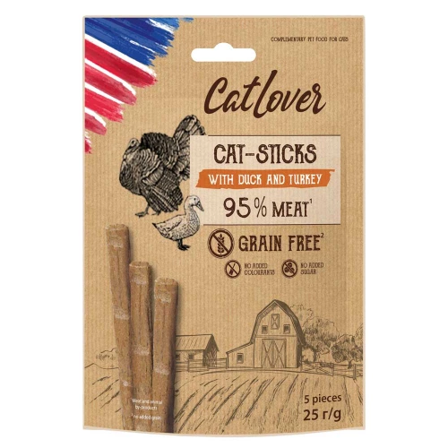 CatLover Sticks - палочки КетЛовер с уткой и индейкой для кошек