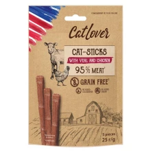 CatLover Sticks - палички КетЛовер з телятиною та куркою для кішок