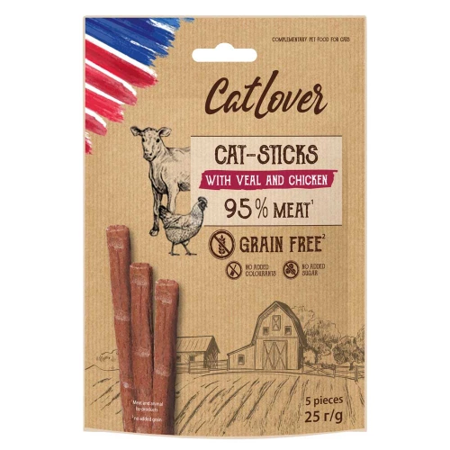 CatLover Sticks - палочки КетЛовер с телятиной и курицей для кошек