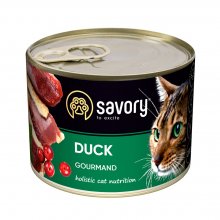 Savory Adult Cat Duck - консервы Сейвори с уткой для взрослых котов