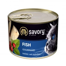 Savory Adult Cat Fish - консервы Сейвори с рыбой для взрослых котов