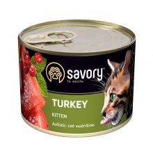 Savory Kitten Turkey - консервы Сейвори с индейкой для котят