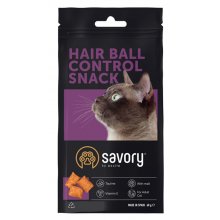 Savory Cat Snack Hair-Ball Control - лакомства Сейвори контроль образования шерстяных комков у кошек