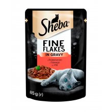 Sheba Fine Flakes - корм Шеба с говядиной в соусе