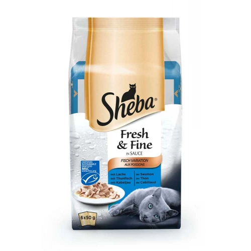 Sheba Fresh and Fine - набір консервів Шеба Рибне асорті