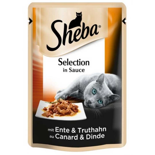 Sheba Selection - корм Шеба з качкою та індичкою в соусі