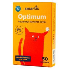 Smartis Optimum - мультивитамины Смартис для поддержки иммунитета у кошек