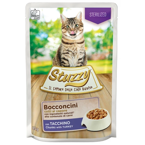 Stuzzy Cat Sterilized - консервы Штуззи с индейкой в соусе для стерилизованных кошек