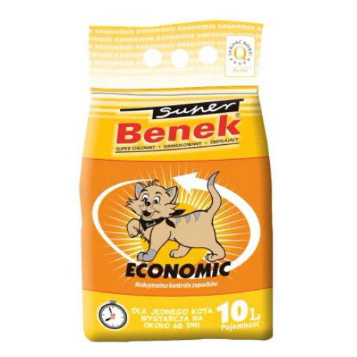 Super Benek Economic - наполнитель бентонитовый Супер Бенек Экономный без аромата