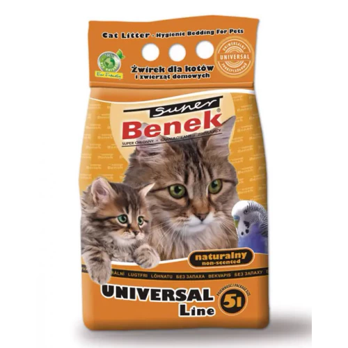 Super Benek Universal Natural - наполнитель бентонитовый Супер Бенек Универсальный без аромата