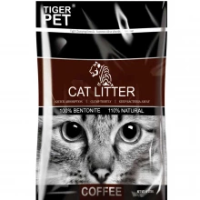 Tiger Pet Cat Litter Coffee - комкующийся бентонитовый наполнитель Тигр Пет Кофе