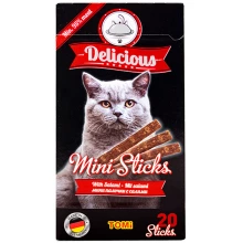 TOMi Delicious Mini Sticks Salami - лакомство ТОМи палочки с салями для кошек