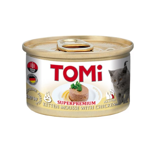 TOMi Kitten - мусс ТОМи с курицей для котят