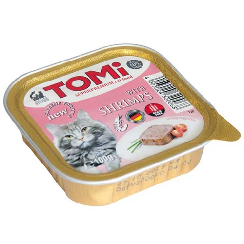 TOMi - паштет ТОМи с креветками для кошек