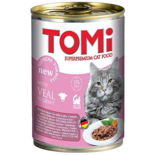 TOMi - консервы ТОМи с телятиной для кошек