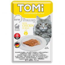 TOMi Sterilised - консервы ТОМи с курицей в желе для стерилизованных кошек