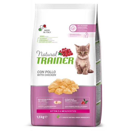 Trainer Natural Kitten - корм Трейнер з куркою для кошенят