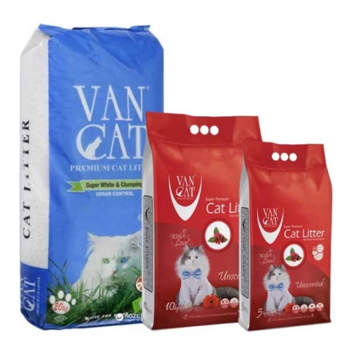 Van Cat Natural - комкующийся наполнитель Ван Кет без аромата