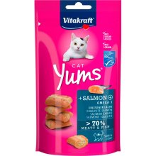 Vitakraft Yums - мясные подушечки Витакрафт с лососем и Омега-3 для кошек