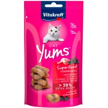 Vitakraft Yums - мясные подушечки Витакрафт с уткой и бузиной для кошек