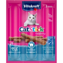 Vitakraft Cat Stick - мясные палочки Витакрафт с камбалой и Омега-3 для кошек