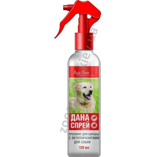Апи-Сан инсектоакарицидный спрей для собак Дана