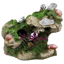 Trixie - декорація скеля Тріксі з водоростями і черепашками