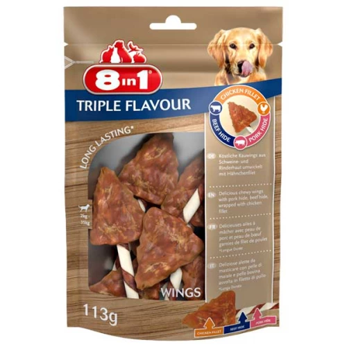 8 in 1 Triple Flavour - лакомство 8 в 1 Крылышки для собак