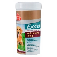 8 in 1 Excel Multi Vitamin Senior - мультивітамінна добавка 8 в 1 для собак старше за 7 років