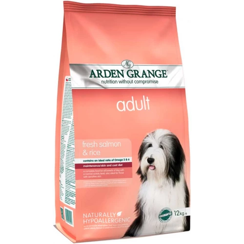Arden Grange Adult Dog Salmon Rice - корм Арден Гранж з лососем та рисом для вибагливих собак