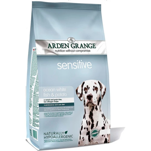 Arden Grange Adult Dog Sensitive - корм Арден Гранж з білою рибою і картоплею