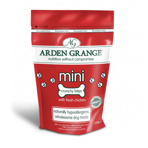 Arden Grange Crunchy Bites Mini - лакомство Арден Гранж с курицей для собак малых пород