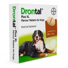 Drontal, Bayer Plus XL - антигельмінтик Байєр Дронтал зі смаком м'яса