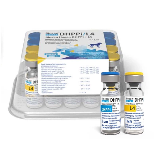 Bioveta Biocan Novel DHPPi + L4 - вакцина Біовета Біокан Новел DHPPi + L4