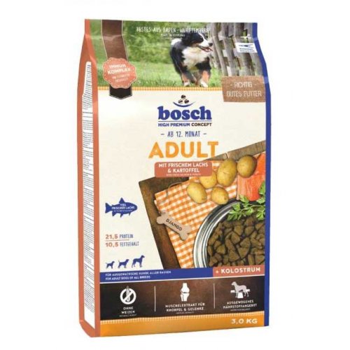 Bosch Adult Salmon and Potato - корм Бош для взрослых собак на основе лосося и картофеля