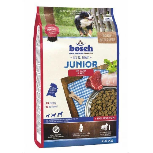 Bosch Junior Lamb and Rice - корм Бош для цуценят на основі ягняти і рису