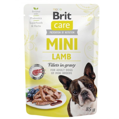 Brit Care Mini Adult - консервы Брит с филе ягненка в соусе для собак мелких пород